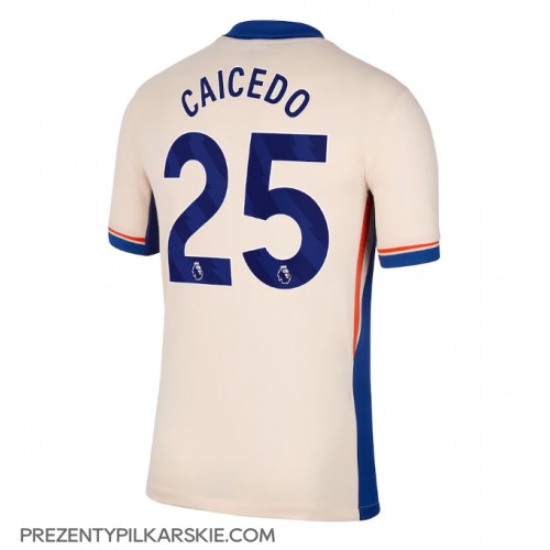 Stroje piłkarskie Chelsea Moises Caicedo #25 Koszulka Wyjazdowej 2024-25 Krótki Rękaw